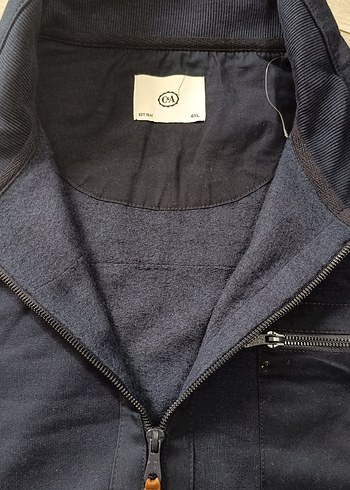 Battal Fermuarlı Lacivert Erkek Sweatshirt - Görsel 5