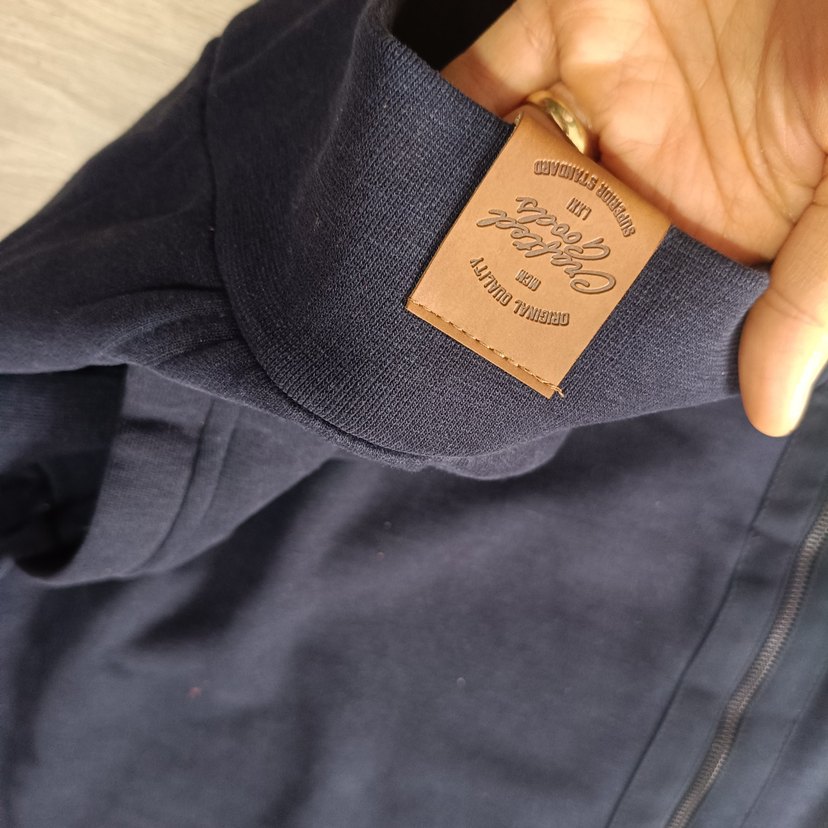 Battal Fermuarlı Lacivert Erkek Sweatshirt - Görsel 3