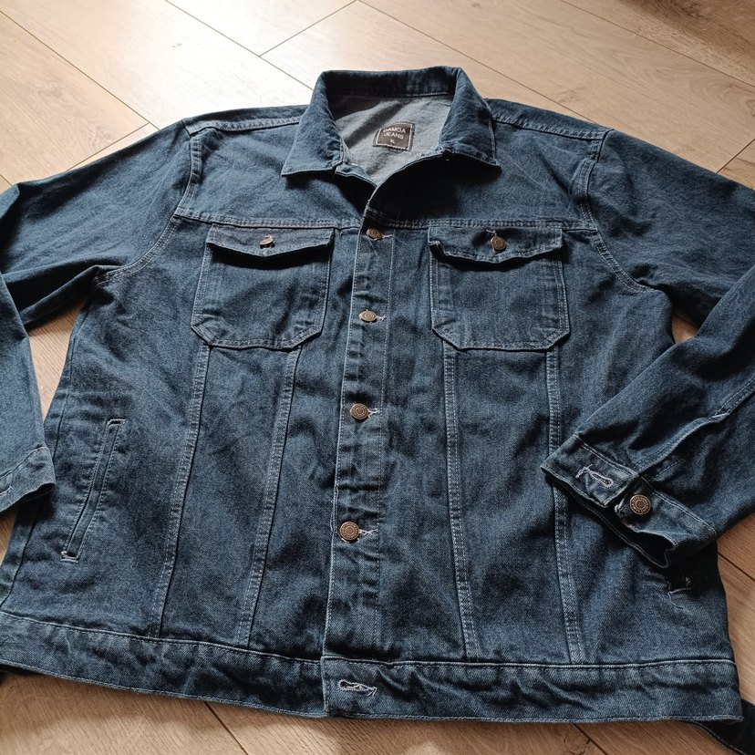 Düğmeli Gri Denim Ceket - Görsel 2