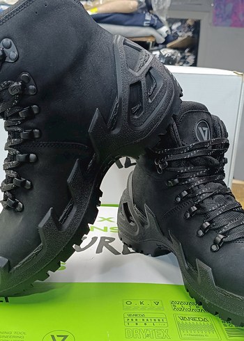 Siyah Biker Tarzı Erkek Outdoor Botları - Görsel 4