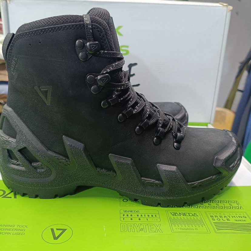 Siyah Biker Tarzı Erkek Outdoor Botları - Görsel 2