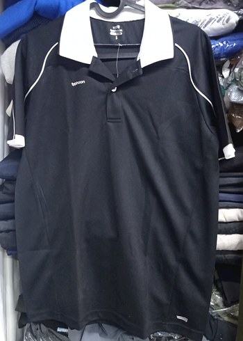 Siyah Erkek Polo Tişört Velcro Detaylı