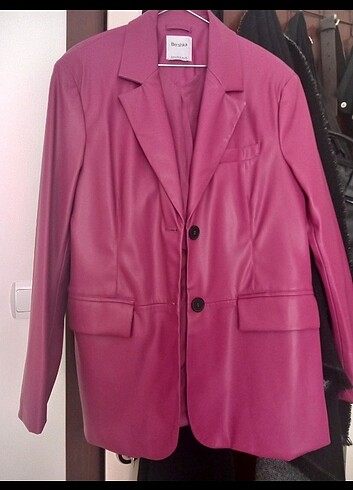 Bershka Oversize Deri Ceket