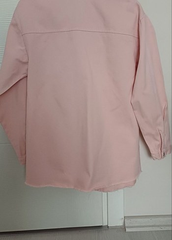 , Uzun Kollu Pembe çocuk Gömlek - Görsel 2