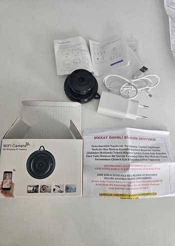 Siyah WiFi Kablosuz HD Kamera Seti - Görsel 2