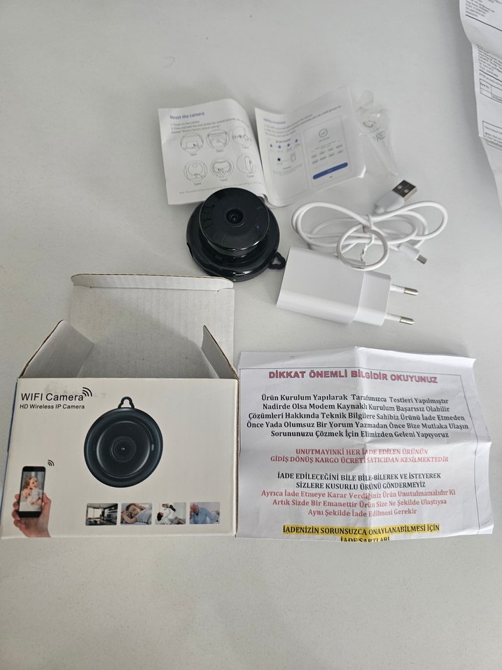 Siyah WiFi Kablosuz HD Kamera Seti - Görsel 2