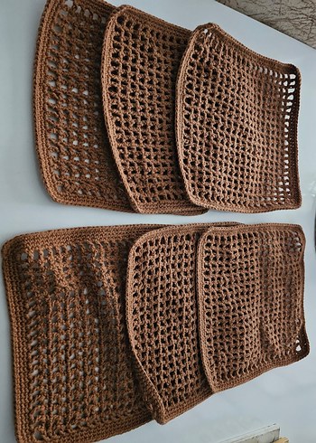 Kahverengi Bohem Örgü supla - Görsel 3