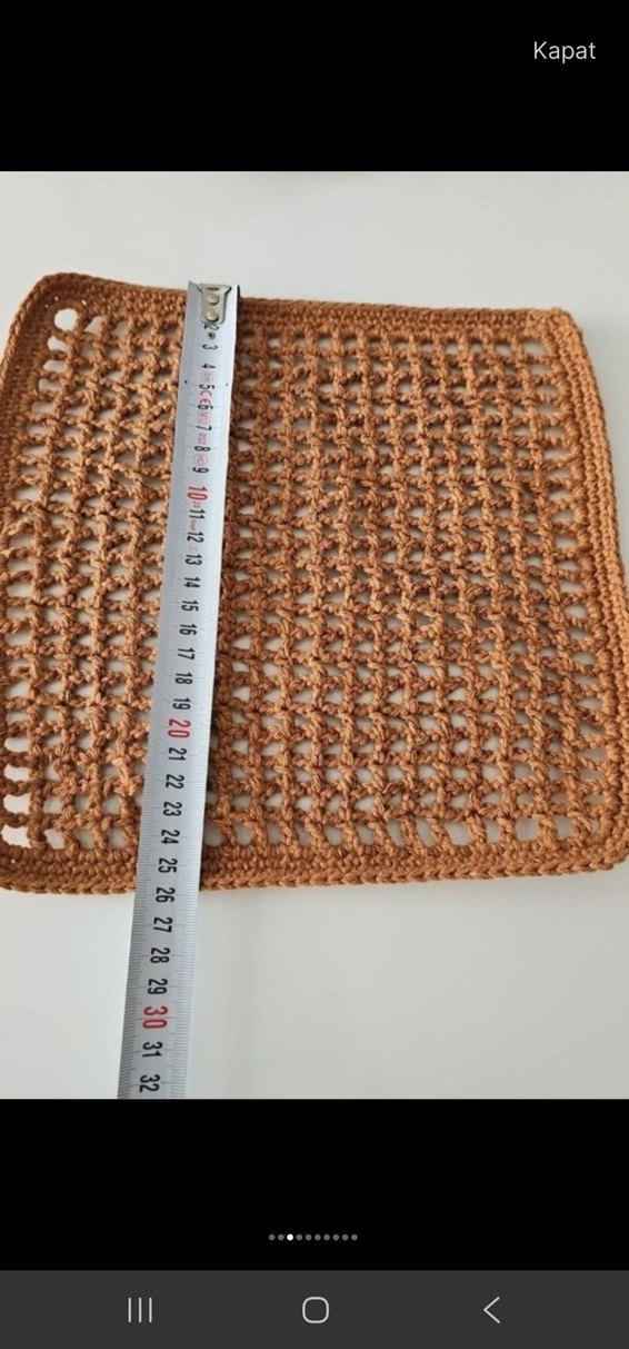 Kahverengi Bohem Örgü supla - Görsel 5