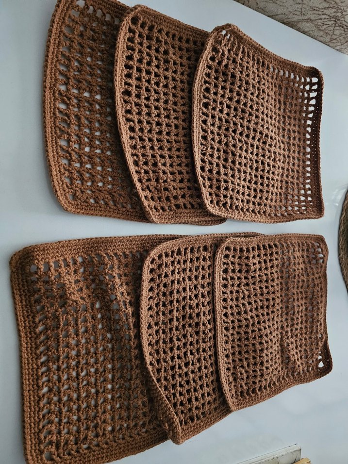 Kahverengi Bohem Örgü supla - Görsel 3