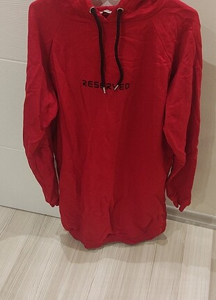 Kapsonlu uzun sweatshirt L