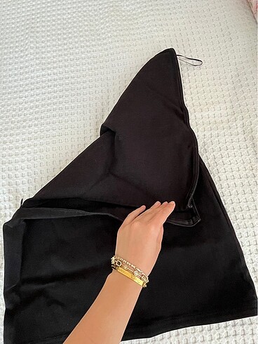 38 Beden siyah Renk Zara denim elbise