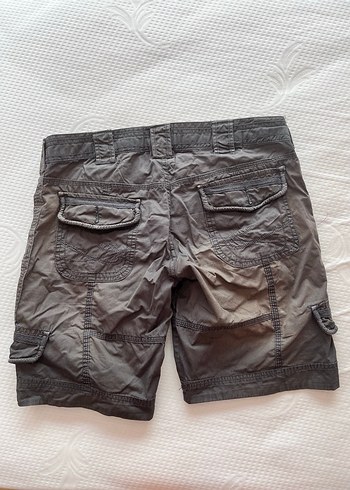 Diğer Kahverengi gri karisik vintage uzun sort , jorts