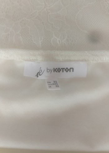 Beyaz Dantel Detaylı Kadın Midi Etek - Görsel 3