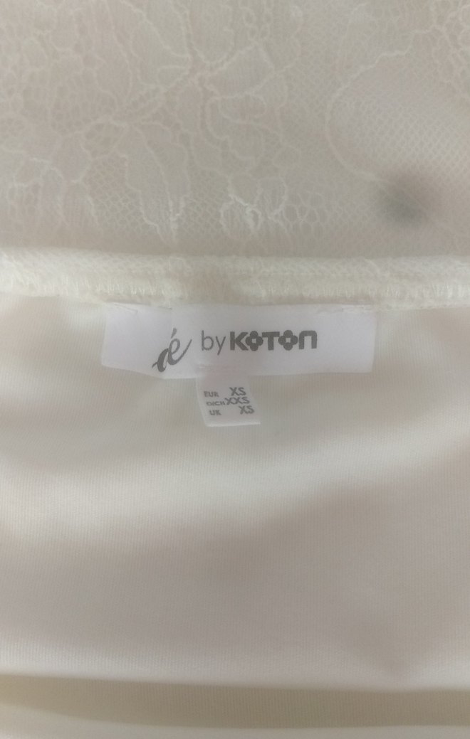 Beyaz Dantel Detaylı Kadın Midi Etek - Görsel 3