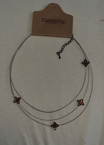 CONSEPTO Zincir Detaylı Midi Kolye - Görsel 2