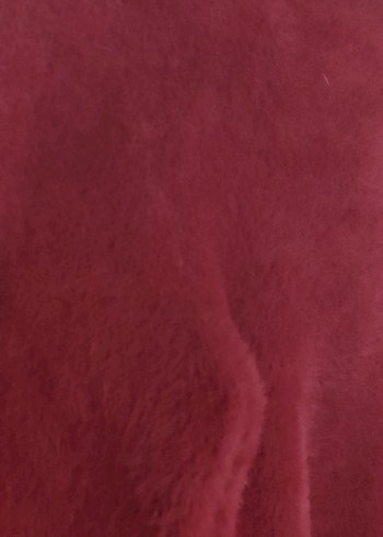 Bordo V Yakalı Kadın Triko Kazak - Görsel 12