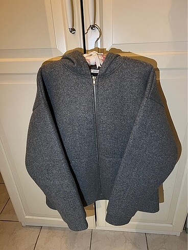 Zara Gri Oversized Sweatshirt M