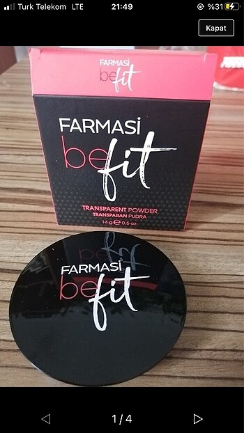  Beden Farmasi transparan pudra