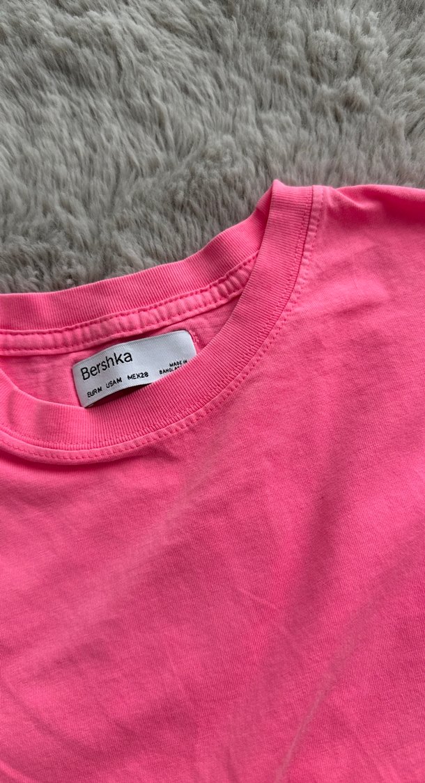 Kızlar için Pembe Kısa Kollu Tişört - Görsel 2