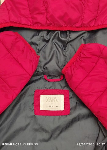 Kırmızı Fermuarlı unisex 13 14 yaş - Görsel 5