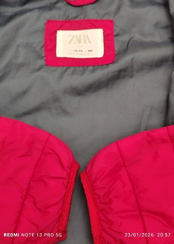 Kırmızı Fermuarlı unisex 13 14 yaş - Görsel 4