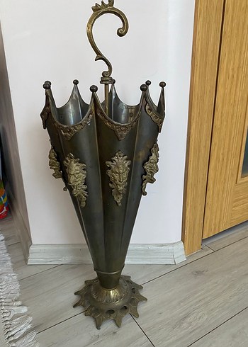 American Vintage Vintage Bronz Metal Semsiye Standi