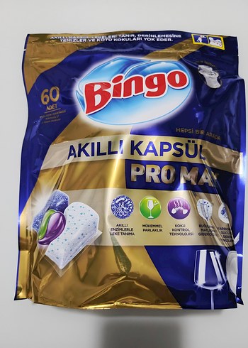Bingo Akıllı Kapsül Bulaşık Deterjanı 60'lı - Görsel 4