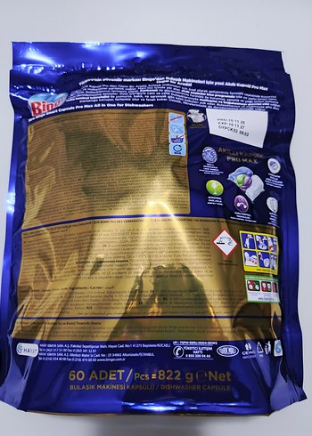 Bingo Akıllı Kapsül Bulaşık Deterjanı 60'lı - Görsel 8