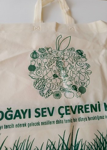 Yeşil Baskılı Çanta - Görsel 2