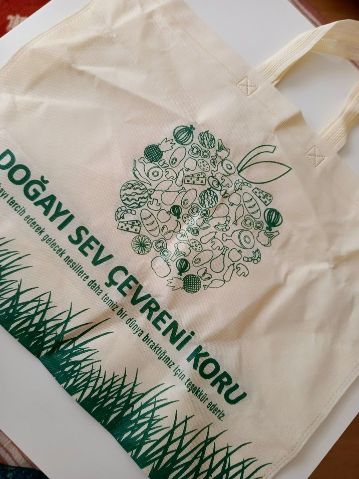 Yeşil Baskılı Çanta - Görsel 4