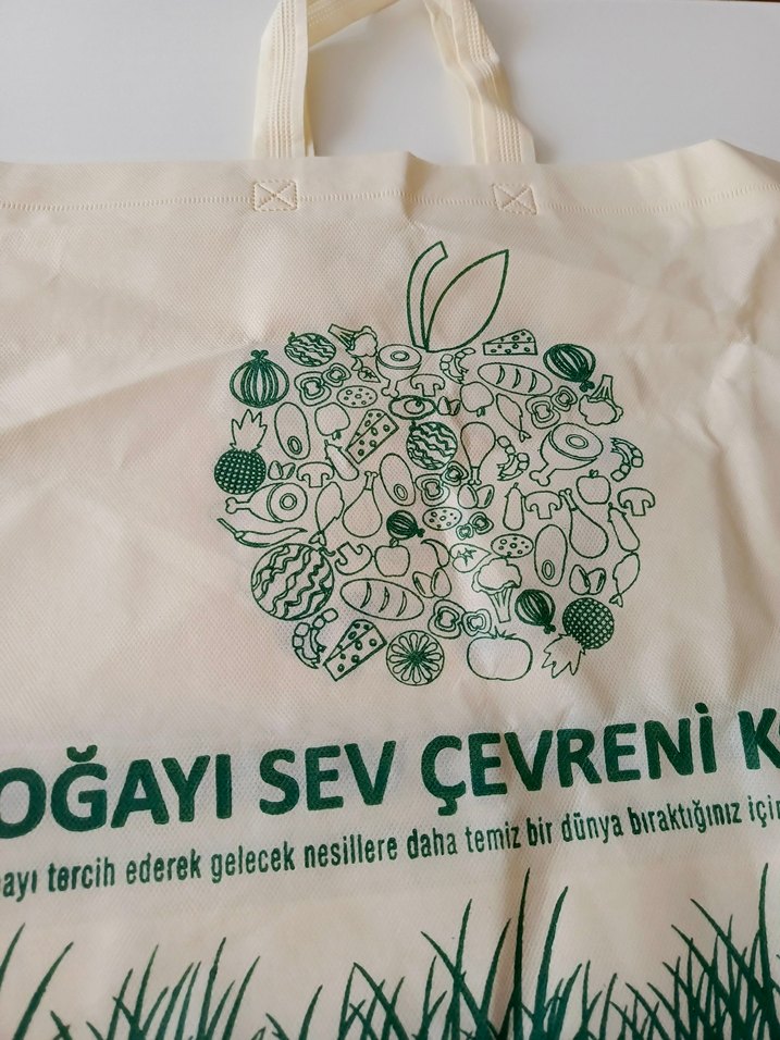 Yeşil Baskılı Çanta - Görsel 2