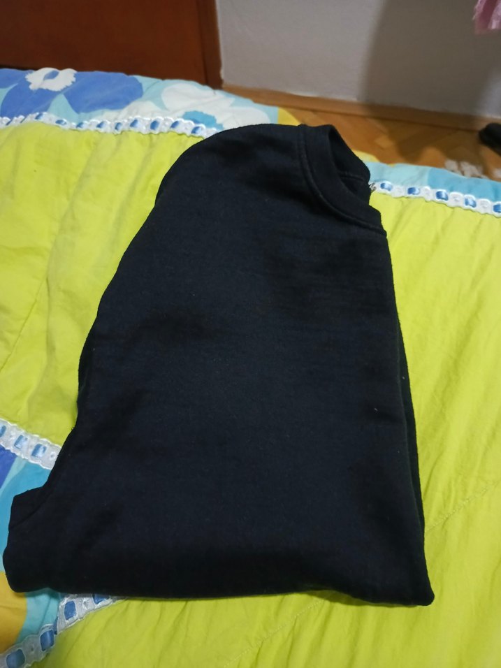 Siyah Baskılı Uzun Kollu  Sweatshirt - Görsel 4