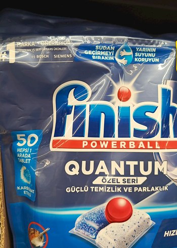 Finish Quantum Powerball Bulaşık Tableti 50'li - Görsel 3