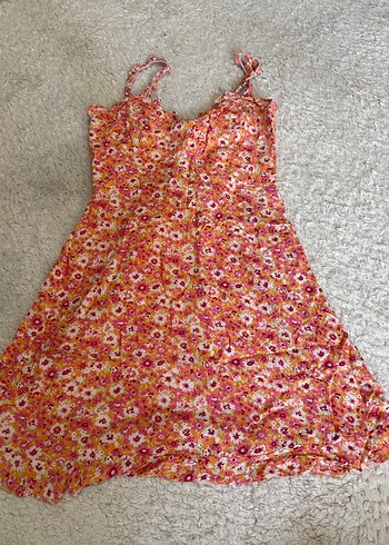 36 Beden Pembe Straplez Midi Elbise