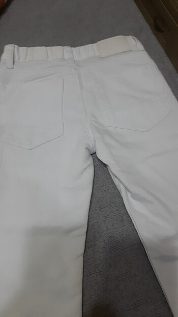 6 Yaş Beden beyaz Renk Cocuk pantolon 6.7 yas