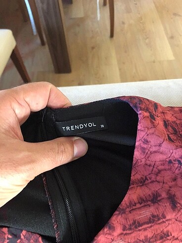 m Beden bordo Renk Trendyol milla elbise 38 beden