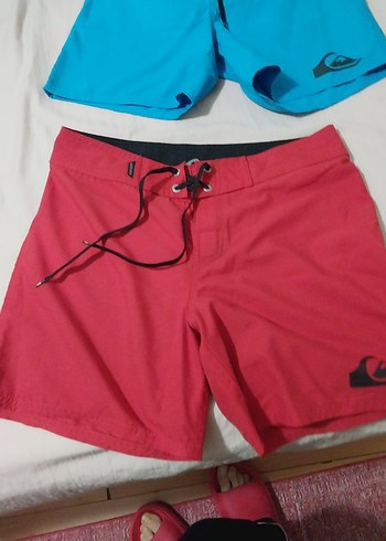 2 adet Kırmızı ve mavi Mini Kemerli Şort Mayo - Görsel 8