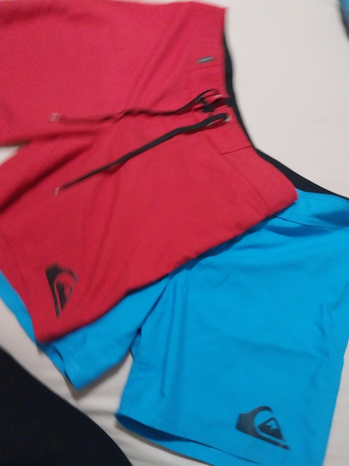 2 adet Kırmızı ve mavi Mini Kemerli Şort Mayo - Görsel 2