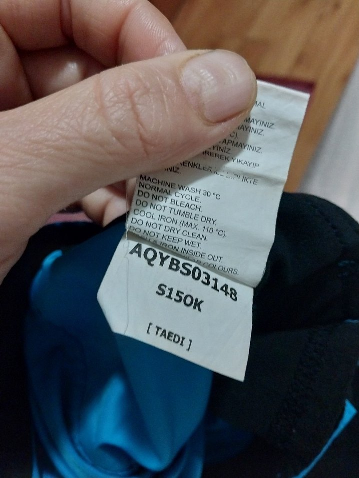 2 adet Kırmızı ve mavi Mini Kemerli Şort Mayo - Görsel 4