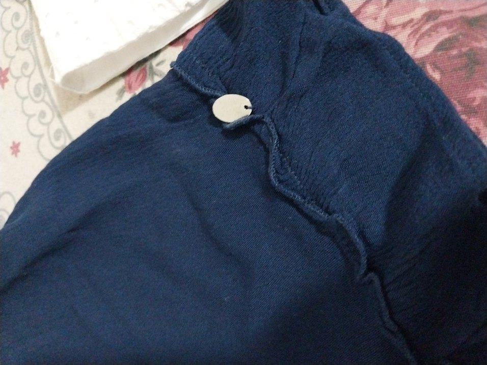 Kız Çocuk Lacivert Fırfırlı Şort - Görsel 2