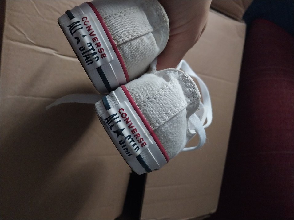 Beyaz orjinal converse Bağcıklı Kadın Spor Ayakkabı - Görsel 2