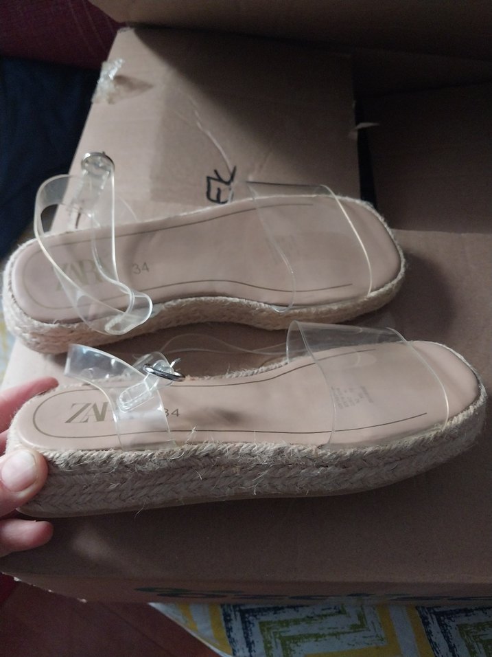 seffaf Dolgu Topuklu sandalet - Görsel 2