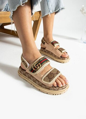 37 Beden kahverengi Renk GUCCI sandalet