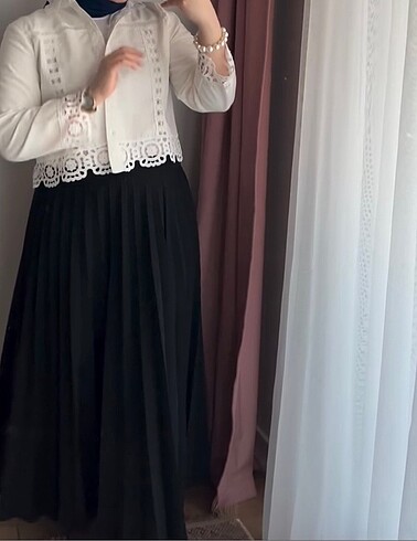 xl Beden beyaz Renk Dantelli gömlek