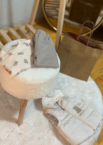 Beyaz Kapüşonlu erkek Yeleği - Görsel 2