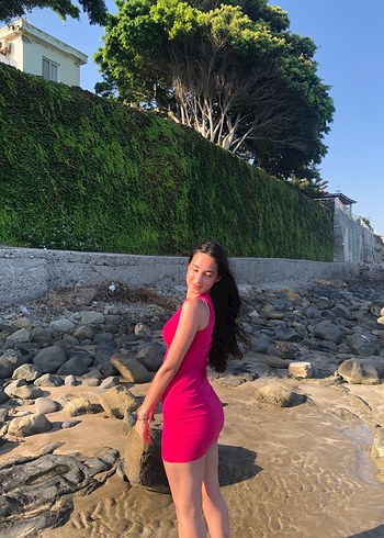 Pembe Mini Elbise