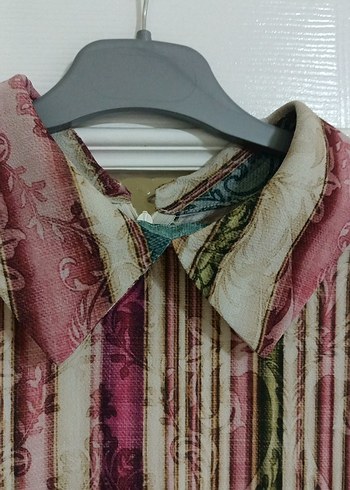 renkli gömlek tunik - Görsel 5