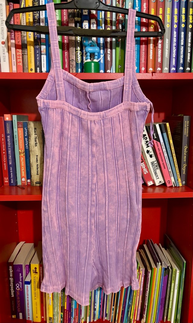 Batik Desenli Zara Marka  Spor Şort Tulum - Görsel 5