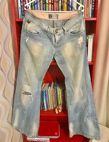 Y2k Vintage Düşük Bel Jean