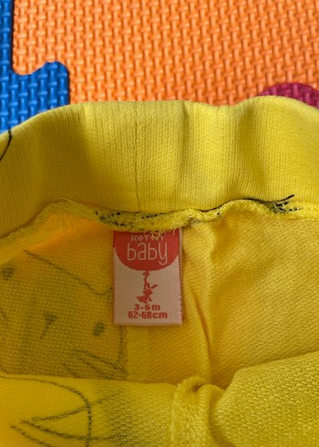 Koton Erkek Çocuk Sarı Tie-Dye Pamuk Şort